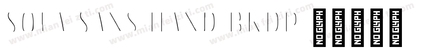 Sofa Sans Hand BkDP字体转换